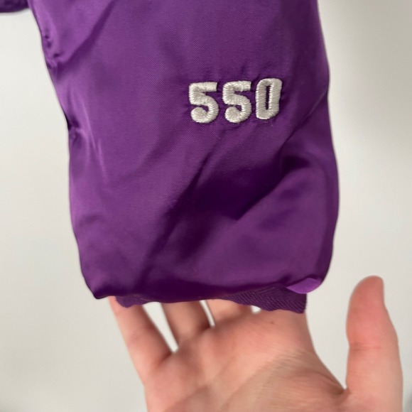 The North Face Women's 550 Purple Goose Down Ski Slope Puffer Jacket Size XL - Picture 4 of 9